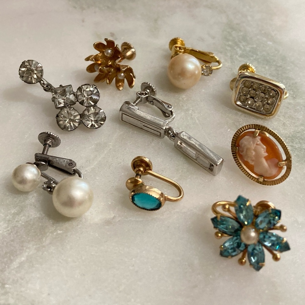 Single Earrings Lot Screwbacks Givenchy Napier Vintage